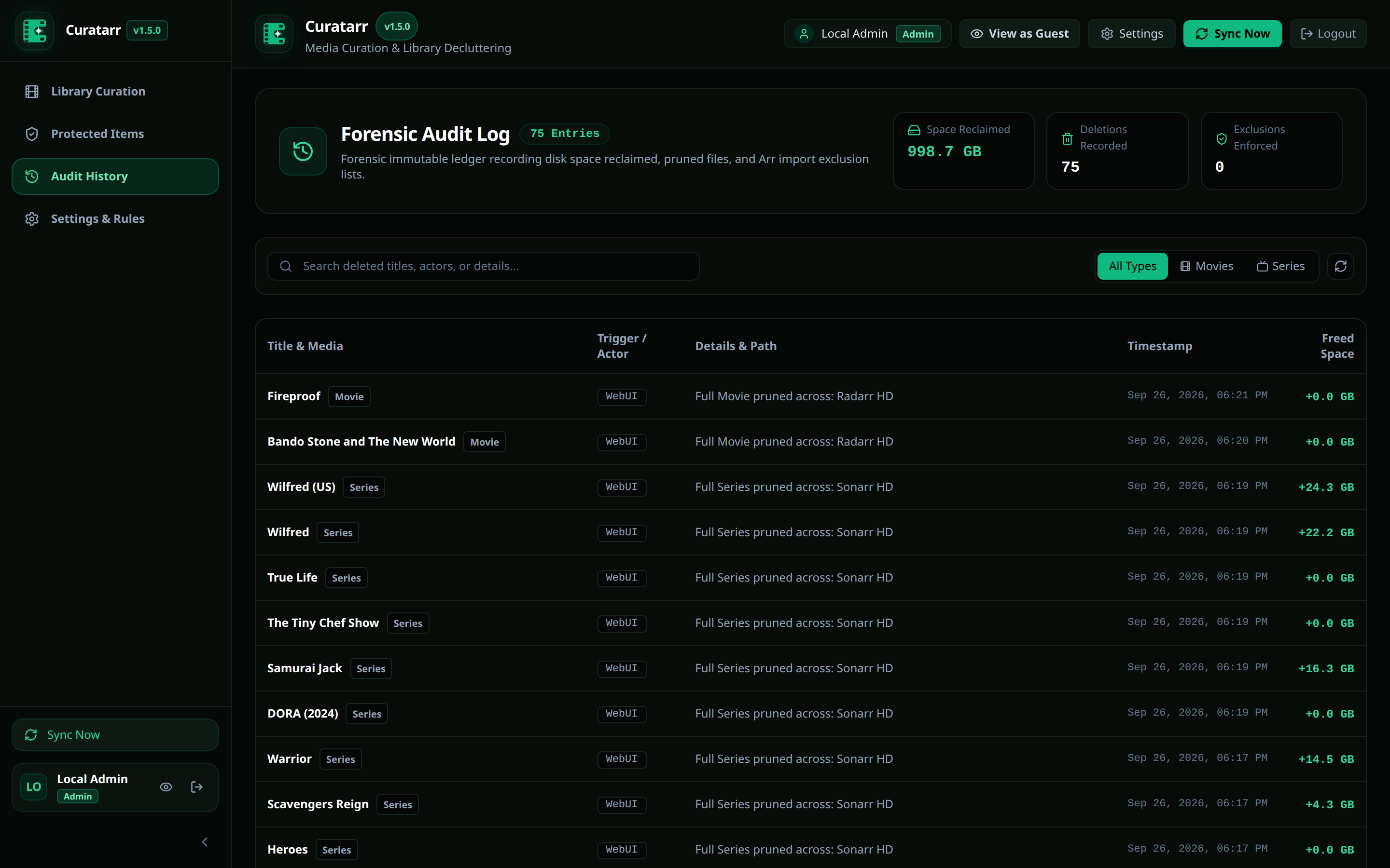 Forensic Audit Log