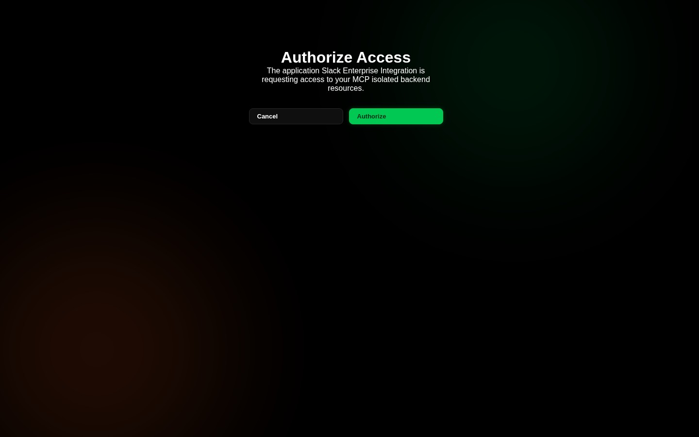 Interactive OAuth Consent Screen