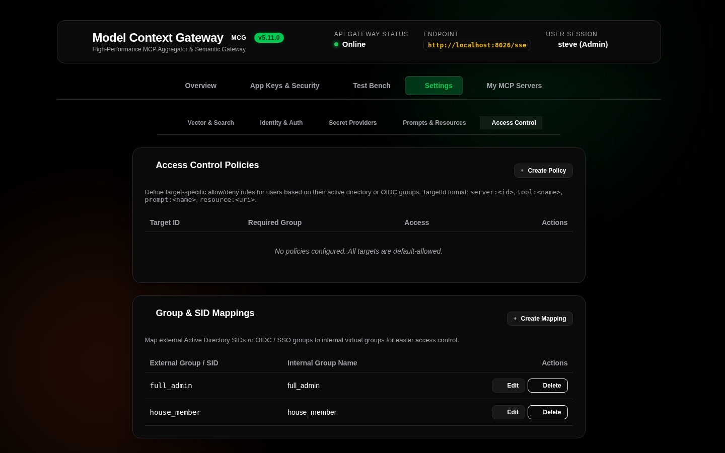 System Settings Overview